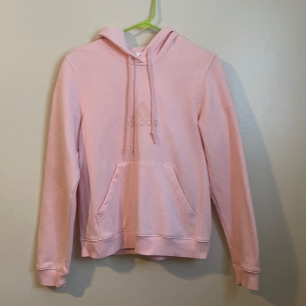 Adidas Women's Light Pink Hoodie